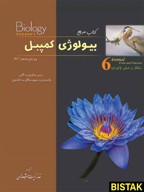 بیولوژی کمپبل جلد ششم ساختار و عمل جانوران خانه زیست شناسی